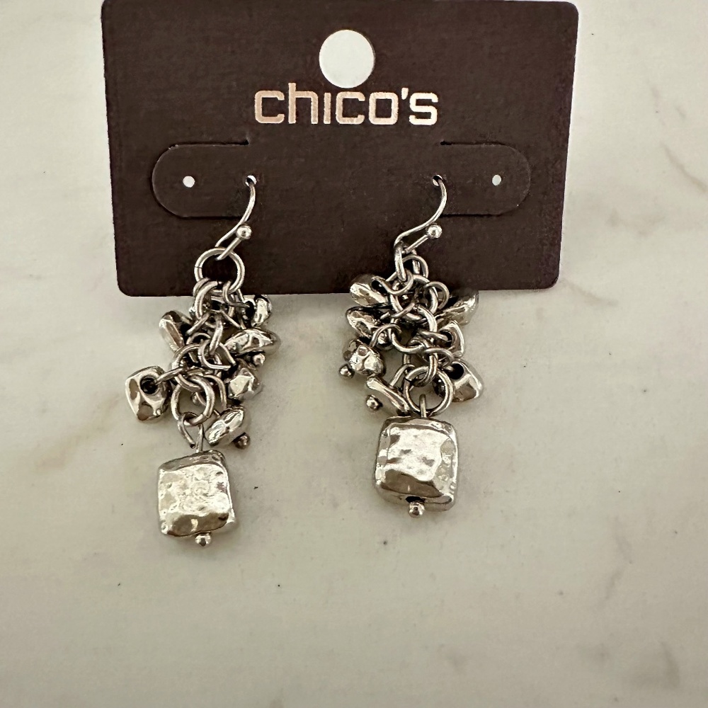 Chico's SiLver Tone Earrings
